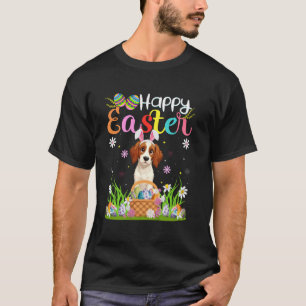 T-shirt Setter Anglais Chien Joyeuses Pâques Chasse aux Œu