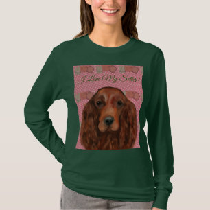T-shirt Setter irlandais roux