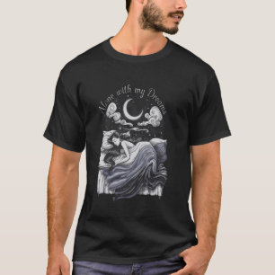 T-shirt Seul avec rêves gothiques lune nuit sommeil design