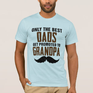 T-shirt Seul Le Meilleur Papa Est Promu Grand-Père