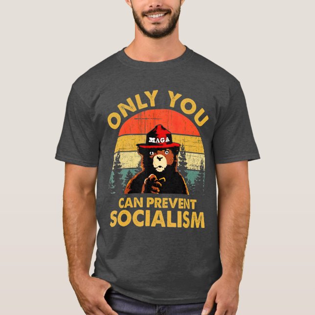 T-shirt Seul Le Socialisme Peut Empêcher Le Camping Des Ou (Devant)