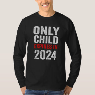 T-shirt Seul l'enfant expire 2023 Soeur Frère bébé Announ