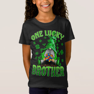T-Shirt Seul Lucky Brother Gnomes Autisme St Patrick's Day