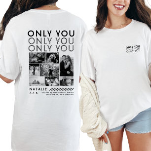 T-shirt Seule Vous Photo Collage Photo Chemise Photo Pour 