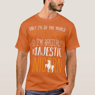T-shirt Seulement 2 du monde a les cheveux rouges si Ix27m