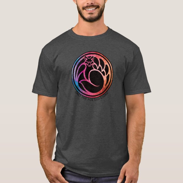 T-shirt Seulement le dieu de renard sait ! (Devant)
