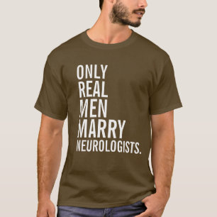 T-shirt Seulement les vrais hommes épousent des