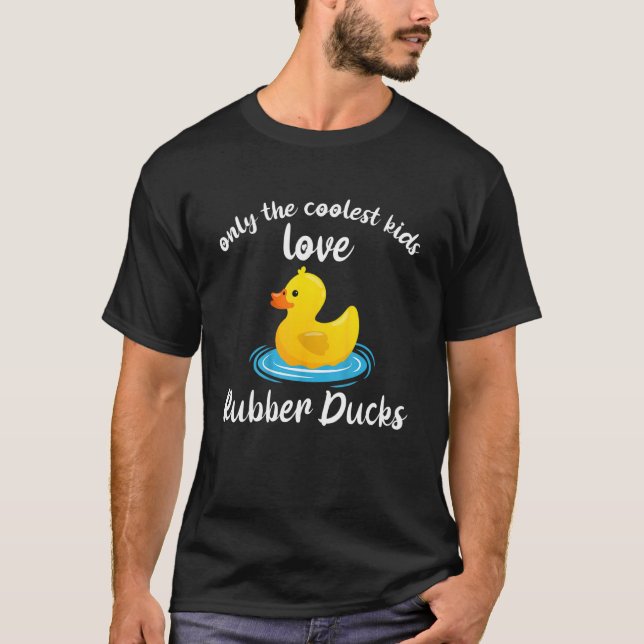 T-shirt seuls les enfants les plus cool aiment les canards (Devant)