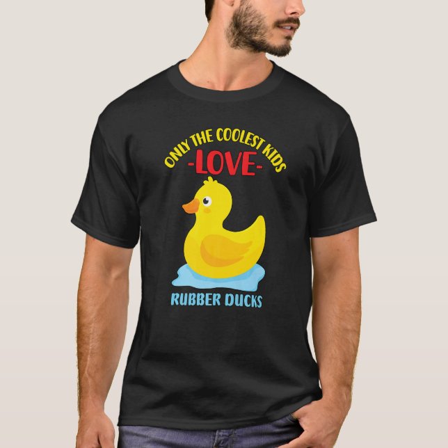 T-shirt Seuls Les Enfants Les Plus Cools Aiment Les Canard (Devant)