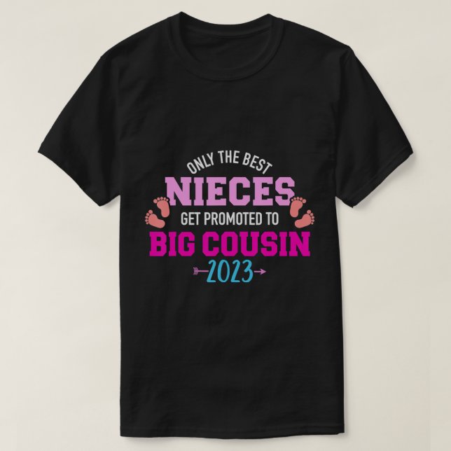 T-shirt Seuls les meilleurs nièces sont promus au grand co (Design devant)