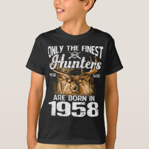 T-shirt Seuls Les Plus Beaux Chasseurs Sont Nés En 1958 Ch