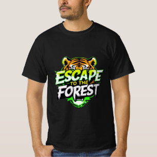 T-shirt S'évader vers le tigre forestier