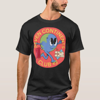 T-shirt Seven Continents Club Cartoon