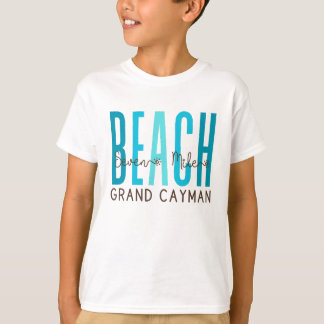 T-shirt Seven Mile Beach Grand Cayman (Océan)