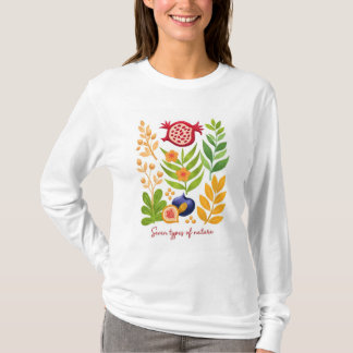T-shirt Seven Species of Israel – Modern Botanical Illustr