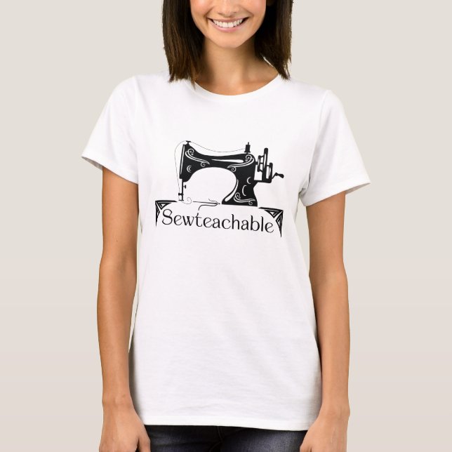 T-shirt Sewteachable Vintage Sewing Machine (Devant)