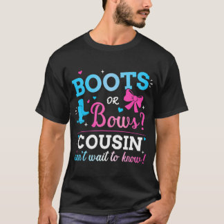 T-shirt Sexe Révéler Bottes Ou Vaches Cousin Correspondant