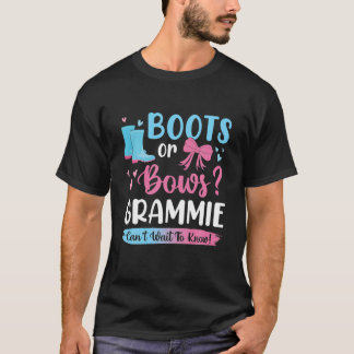 T-shirt Sexe Révéler Bottes Ou Vaches Grammie Correspondan