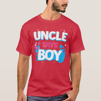 T-shirt sexe révéler des cadeaux de fête, oncle dit garçon