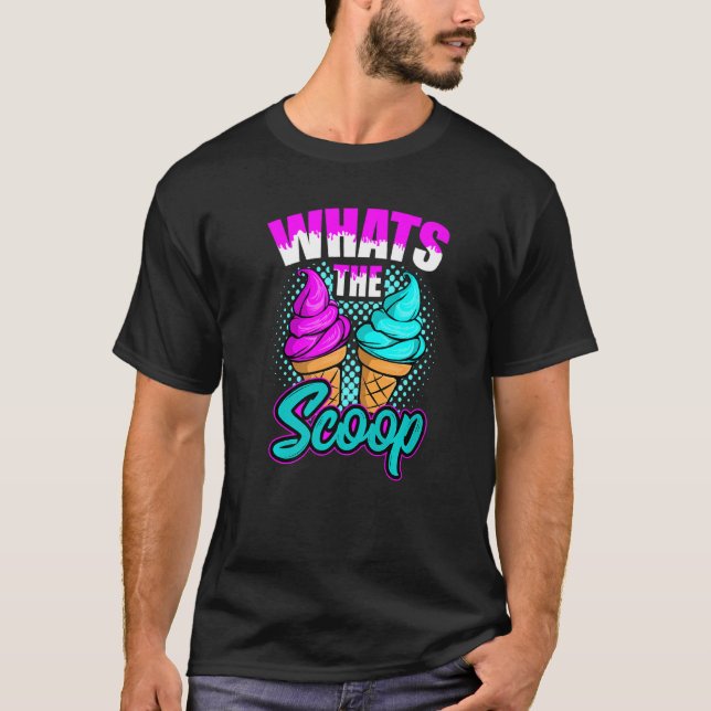 T-shirt Sexe Révéler la crème glacée Fête à thème (Devant)