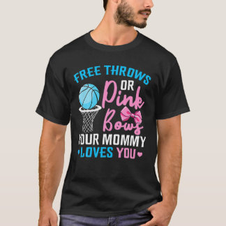 T-shirt Sexe Révéler Libre Jeu Ou Bows Rose Maman Aime