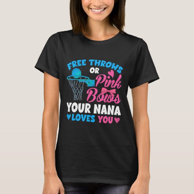 T-shirt Sexe Révéler Libre Jeu Ou Vaches Roses Nana Aime (Devant)