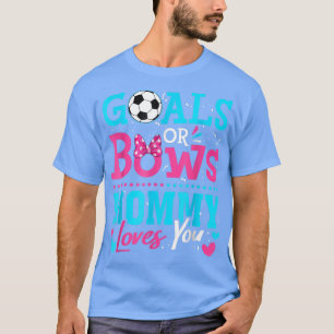 T-shirt Sexe Révéler Soccer Objectifs Ou Bows Maman Vous A