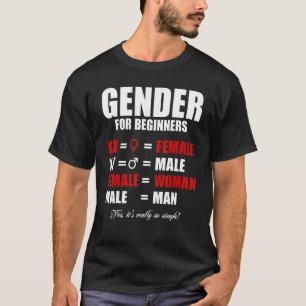 T-shirt Sexe Simple Pour Les Débutants XX Femme XY Mal
