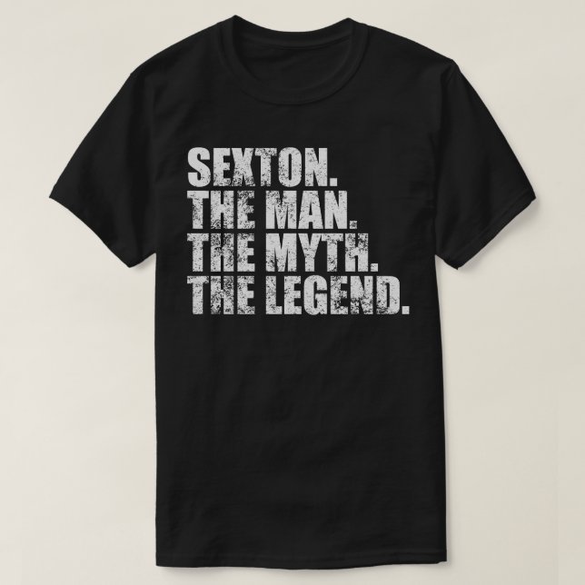 T-shirt SextonSexton Nom de famille Sexton nom de famille  (Design devant)