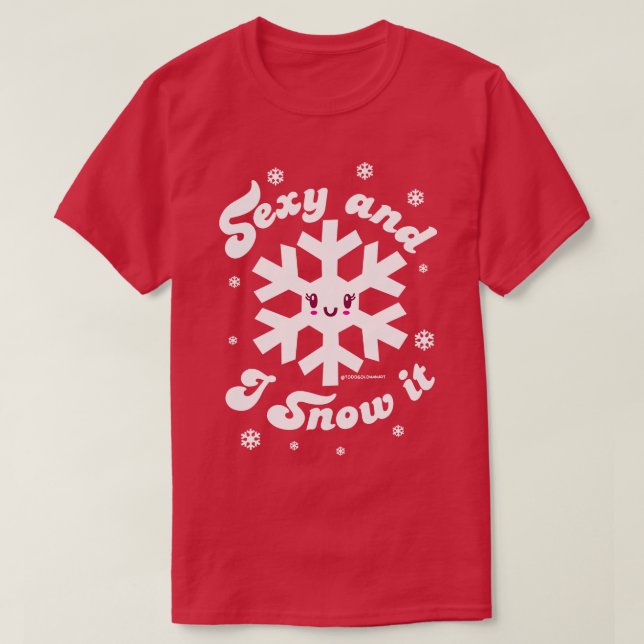 T-SHIRT SEXY ET NEIGE (Design devant)