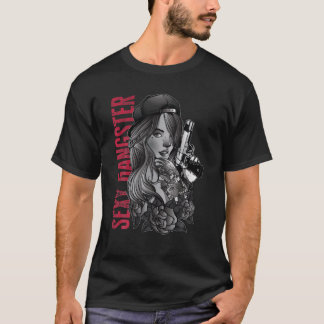 T-shirt Sexy Gangster Sobriety Clean Image Funny Distresse