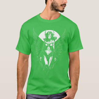 T-shirt Sexy Gothic ailé Démon Girl Graphic Design