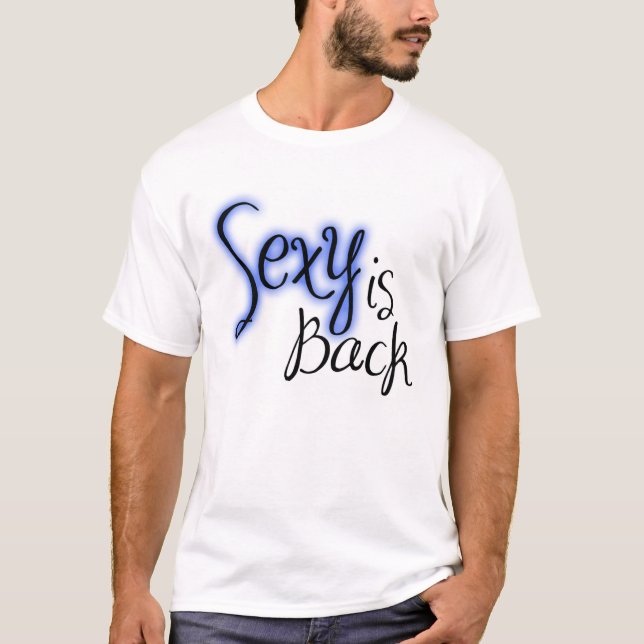 T-shirt sexyisback_blue (Devant)