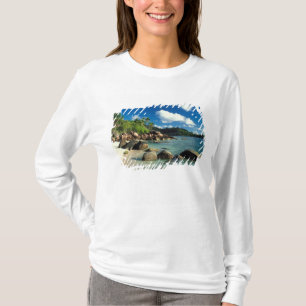 T-shirt Seychelles, île de Mahé, plage d'Anse Royale.3