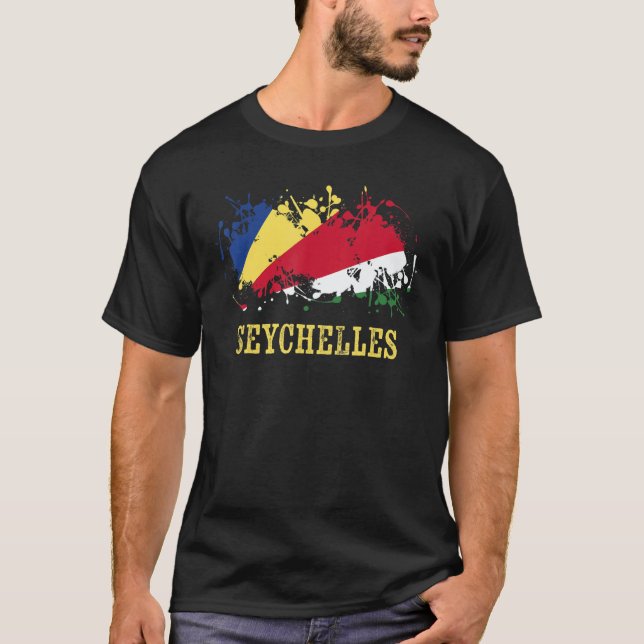 T-shirt Seychellian enthusiasts for Sesel and Seychelles (Devant)
