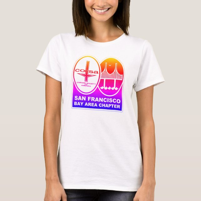 T-shirt SFBA CORSA Dames en arc-en-ciel (Devant)