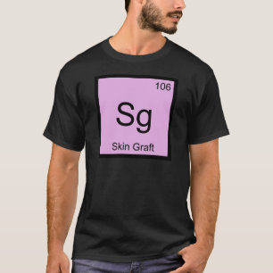 T-shirt Sg - Chimie de greffe de peau Élément symbole Derm