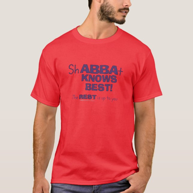 T-shirt ShABBAt Abba connaît le mieux (Devant)