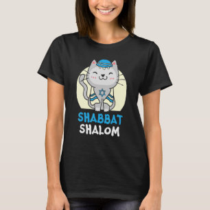 T-shirt Shabbat Shalom Chat Saint Jour Judaïsme Yom Kippou