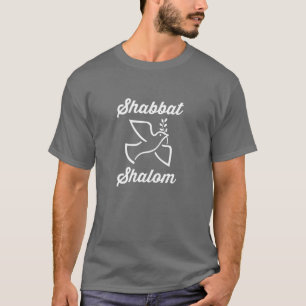 T-shirt Shabbat Shalom Peace Dove Messianique