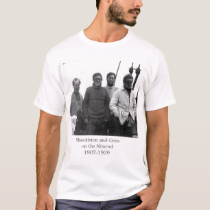 T-shirt Shackleton et équipage dans l'image antarctique d