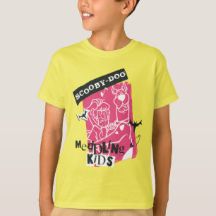 T-shirt Shaggy and Scooby Doo Meddling Kids Punk Outline