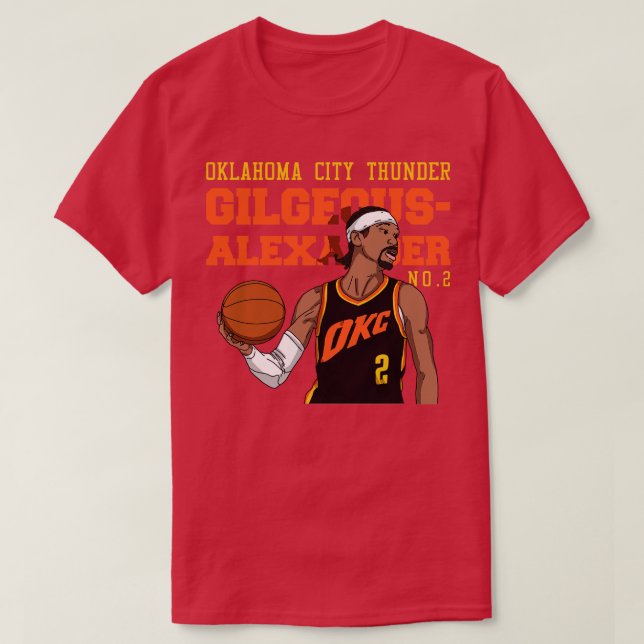 T-shirt Shai GilgeousAlexander Style Comic (Design devant)