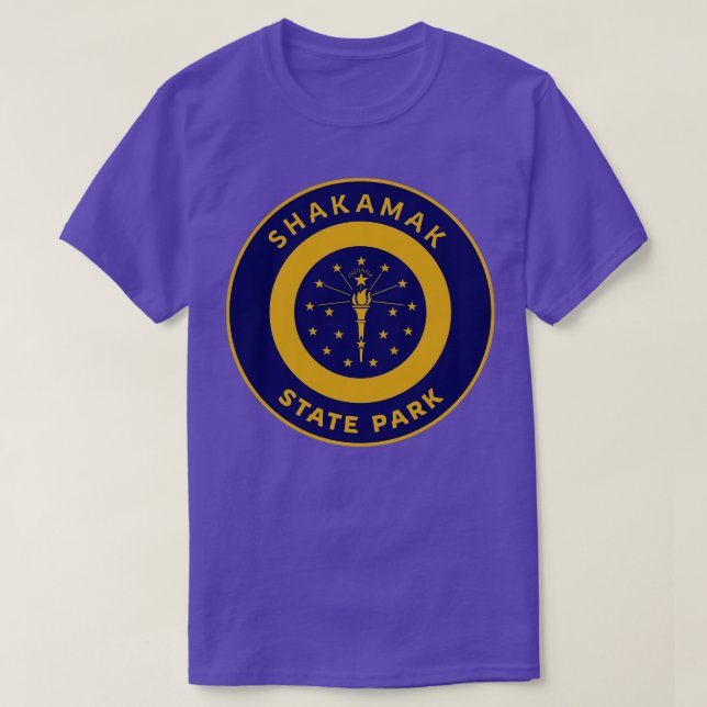 T-shirt Shakamak State Park Indiana Drapeau Bullseye (Design devant)