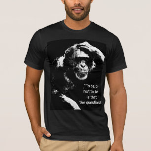 T-shirt Shakespeare Citation Pop Art Penser Singe Hommes
