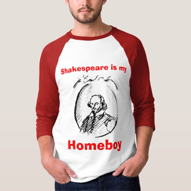 T-shirt Shakespeare est mon homeboy (Devant)