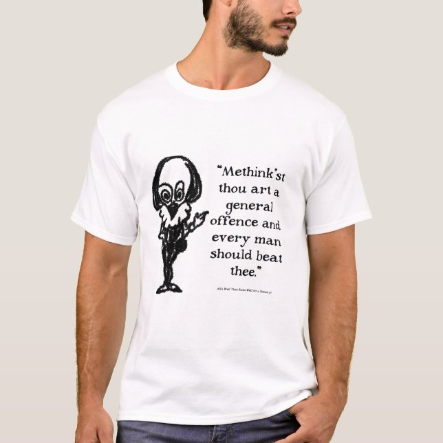 T-shirt Shakespeare Insulte Tout Bien (Devant)