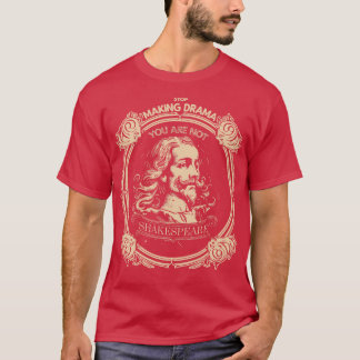 T-shirt Shakespeare poète de littérature bouquine 14
