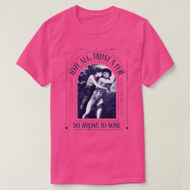 T-shirt Shakespeare renaissance poète bouquin anglais ense (Design devant)