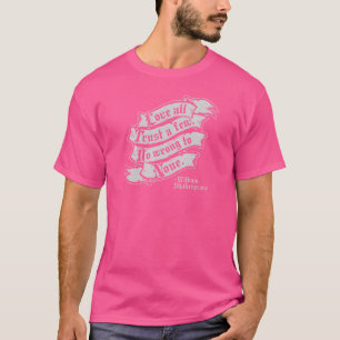 T-shirt Shakespeare Sur l'amour rétro